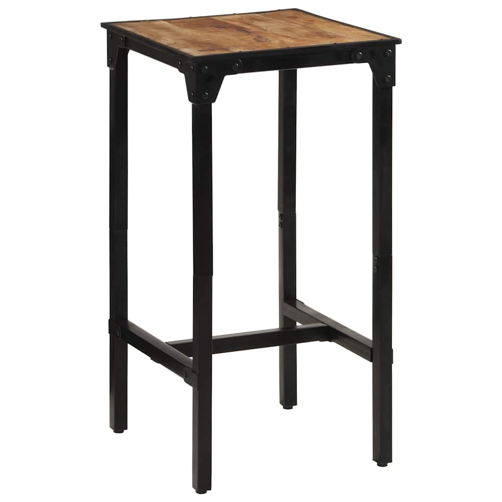 vidaXL Stolik barowy, 60x55x107 cm, surowe drewno mango