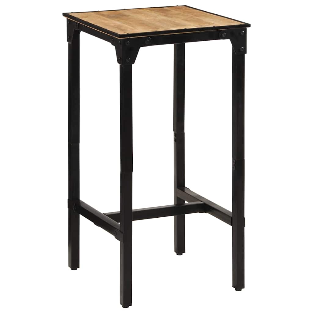 vidaXL Stolik barowy, 60x55x107 cm, surowe drewno mango