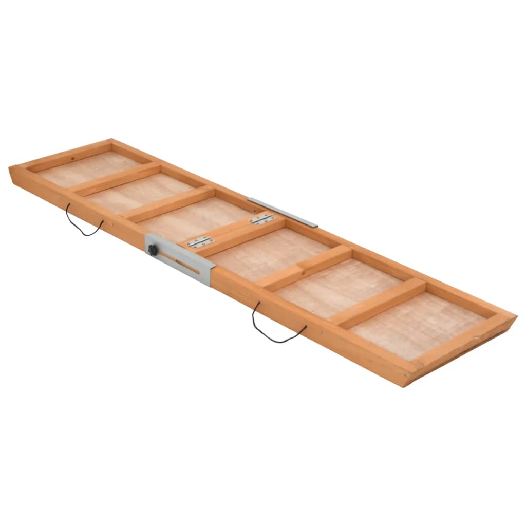 vidaXL Rampa dla psa, szara, 120x30 cm, lite drewno jodłowe