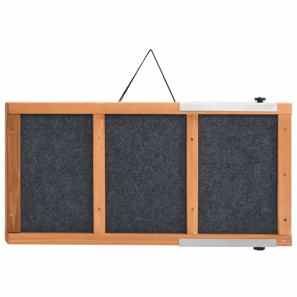 vidaXL Rampa dla psa, szara, 120x30 cm, lite drewno jodłowe