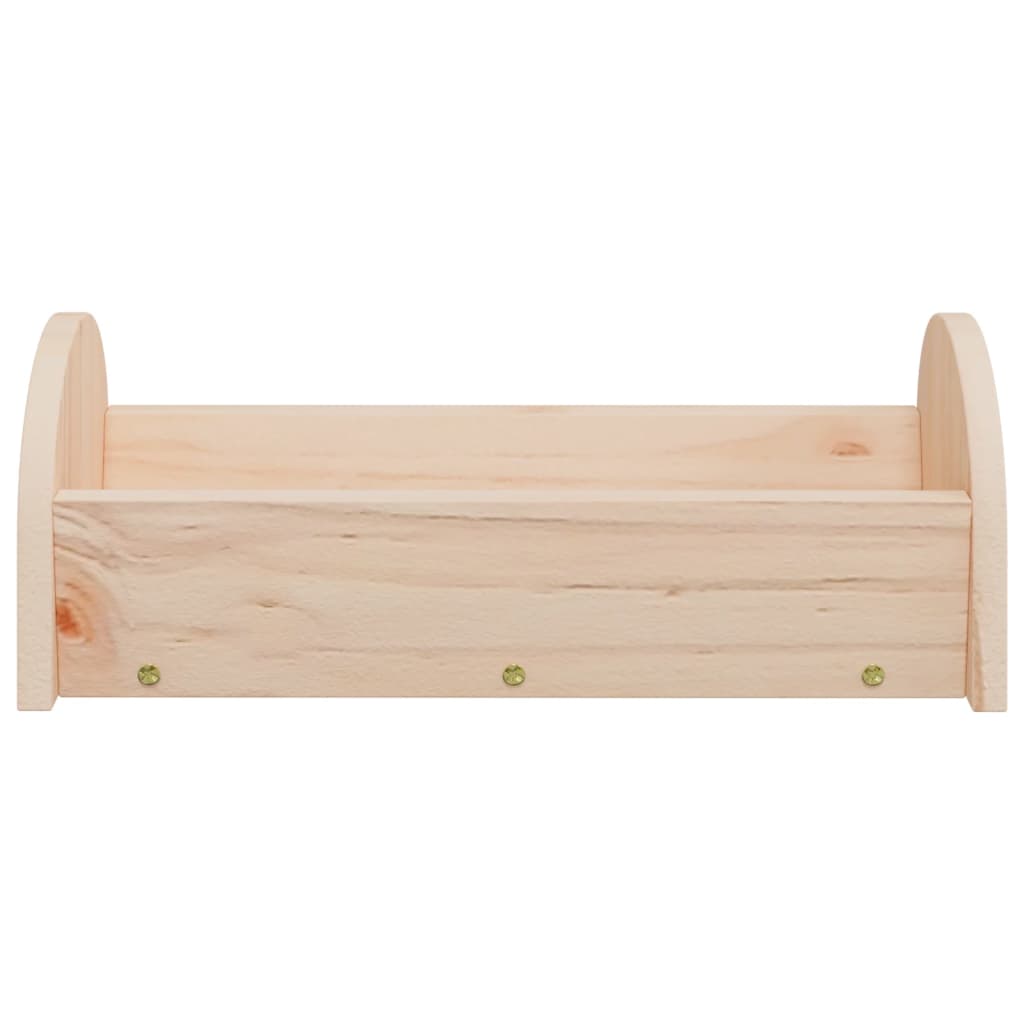 vidaXL Paśnik dla królika, 28x10x10 cm, lite drewno jodłowe