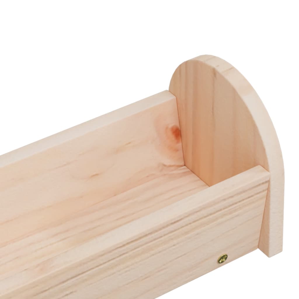 vidaXL Paśnik dla królika, 28x10x10 cm, lite drewno jodłowe