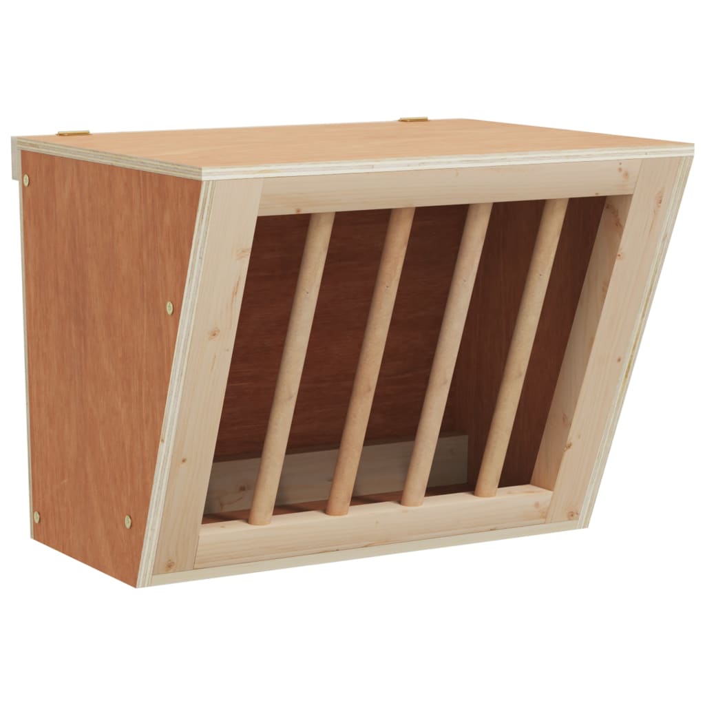 vidaXL Paśnik dla królika, 25x18,5x20,5 cm, lite drewno jodłowe
