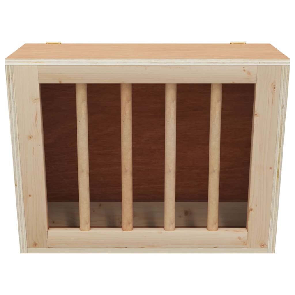 vidaXL Paśnik dla królika, 25x18,5x20,5 cm, lite drewno jodłowe