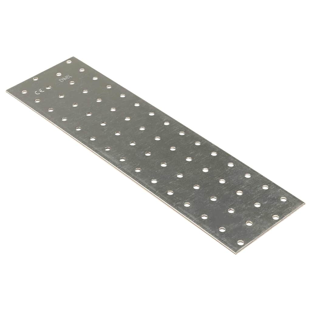 vidaXL Płytki perforowane, 20 szt., 2 mm, 300x80 mm, stal ocynkowana