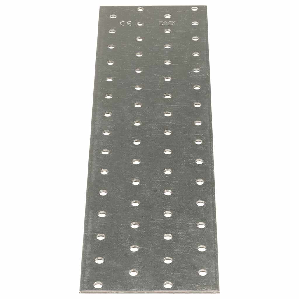 vidaXL Płytki perforowane, 20 szt., 2 mm, 300x80 mm, stal ocynkowana