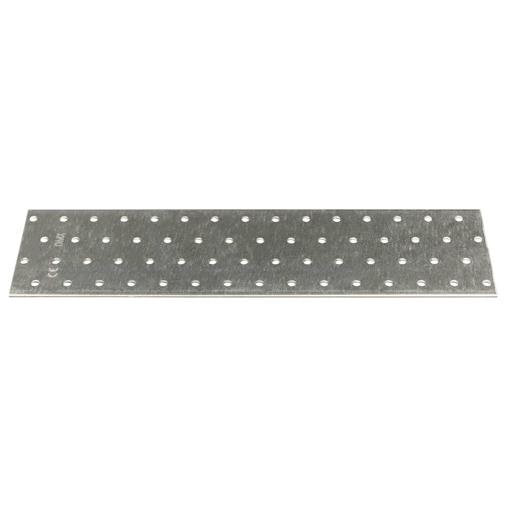 vidaXL Płytki perforowane, 20 szt., 2 mm, 300x80 mm, stal ocynkowana