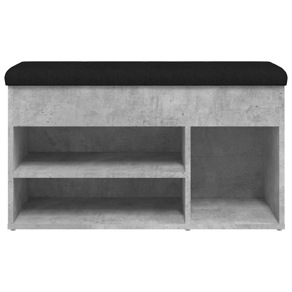 vidaXL Ławka na buty, szarość betonu, 82x32x45,5 cm