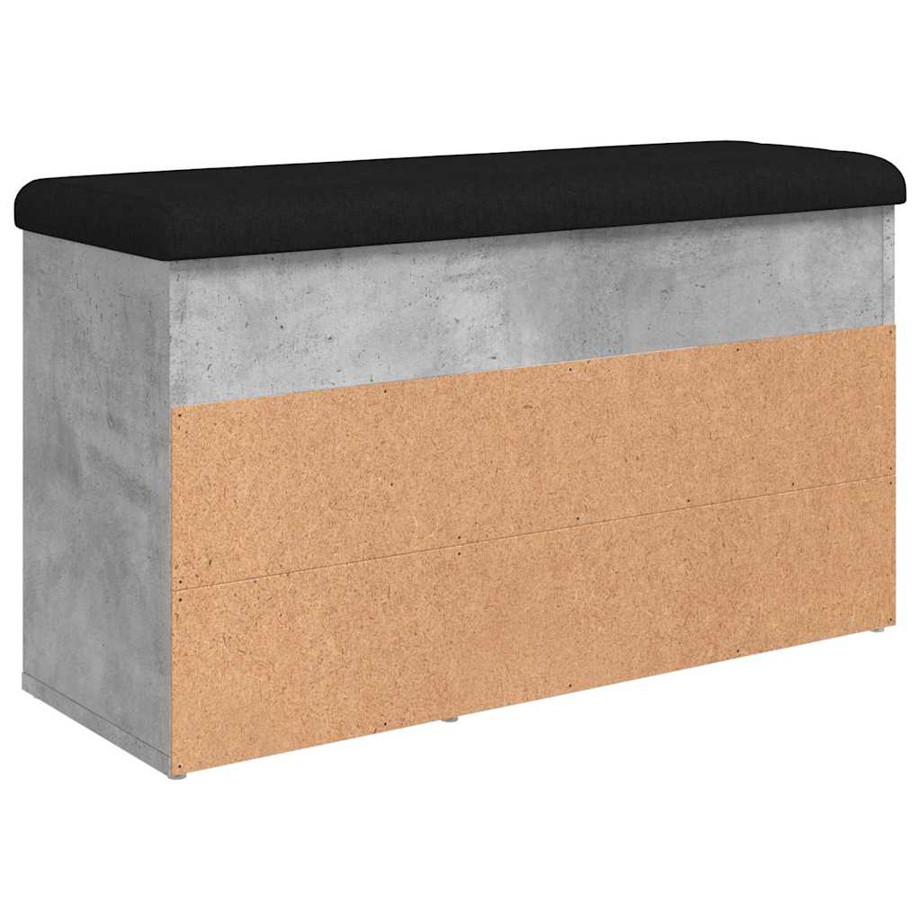 vidaXL Ławka na buty, szarość betonu, 82x32x45,5 cm