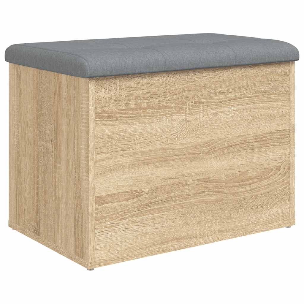 vidaXL Ławka ze schowkiem Sonoma Oak 62x42x45 cm Drewno konstrukcyjne