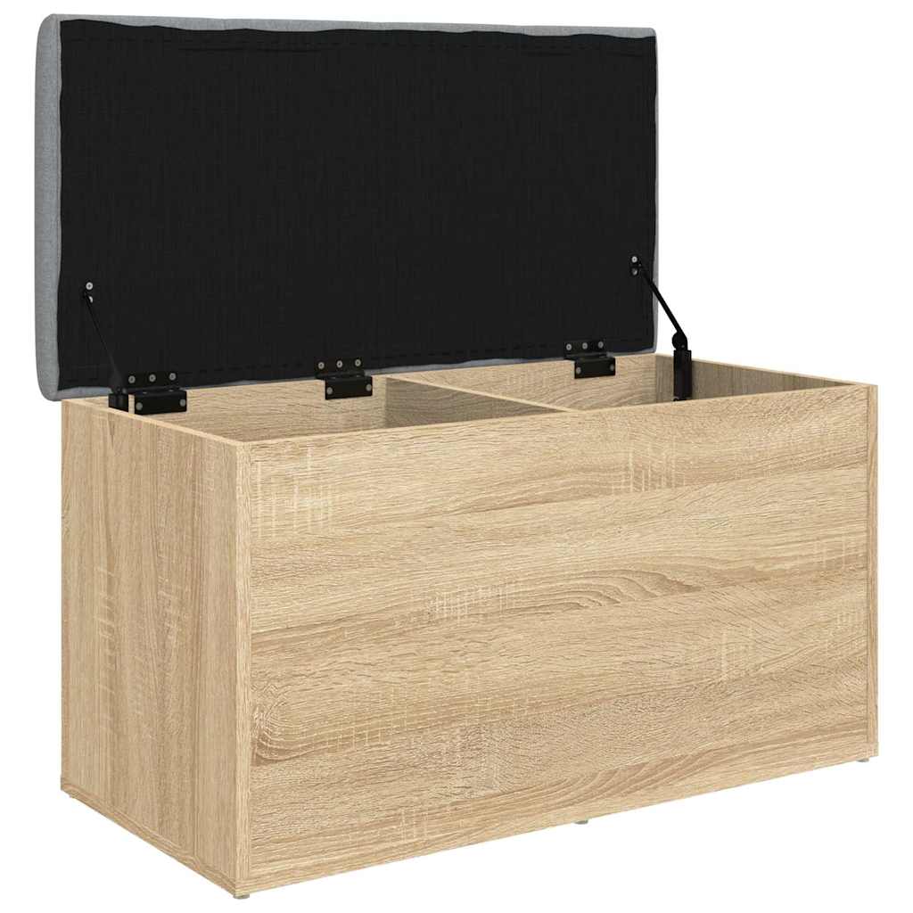 vidaXL Ławka ze schowkiem Sonoma Oak 82x42x45 cm Drewno konstrukcyjne