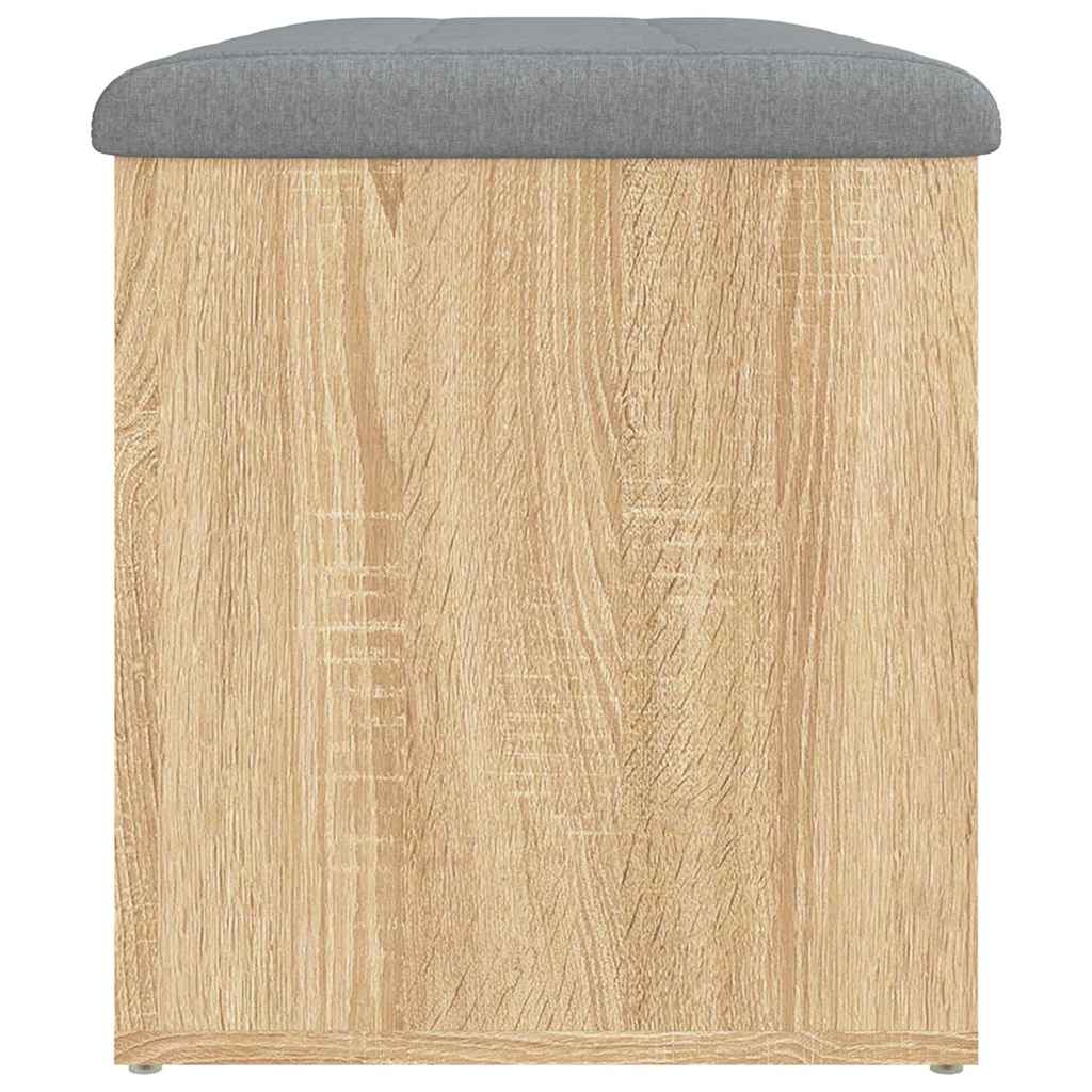 vidaXL Ławka ze schowkiem Sonoma Oak 82x42x45 cm Drewno konstrukcyjne