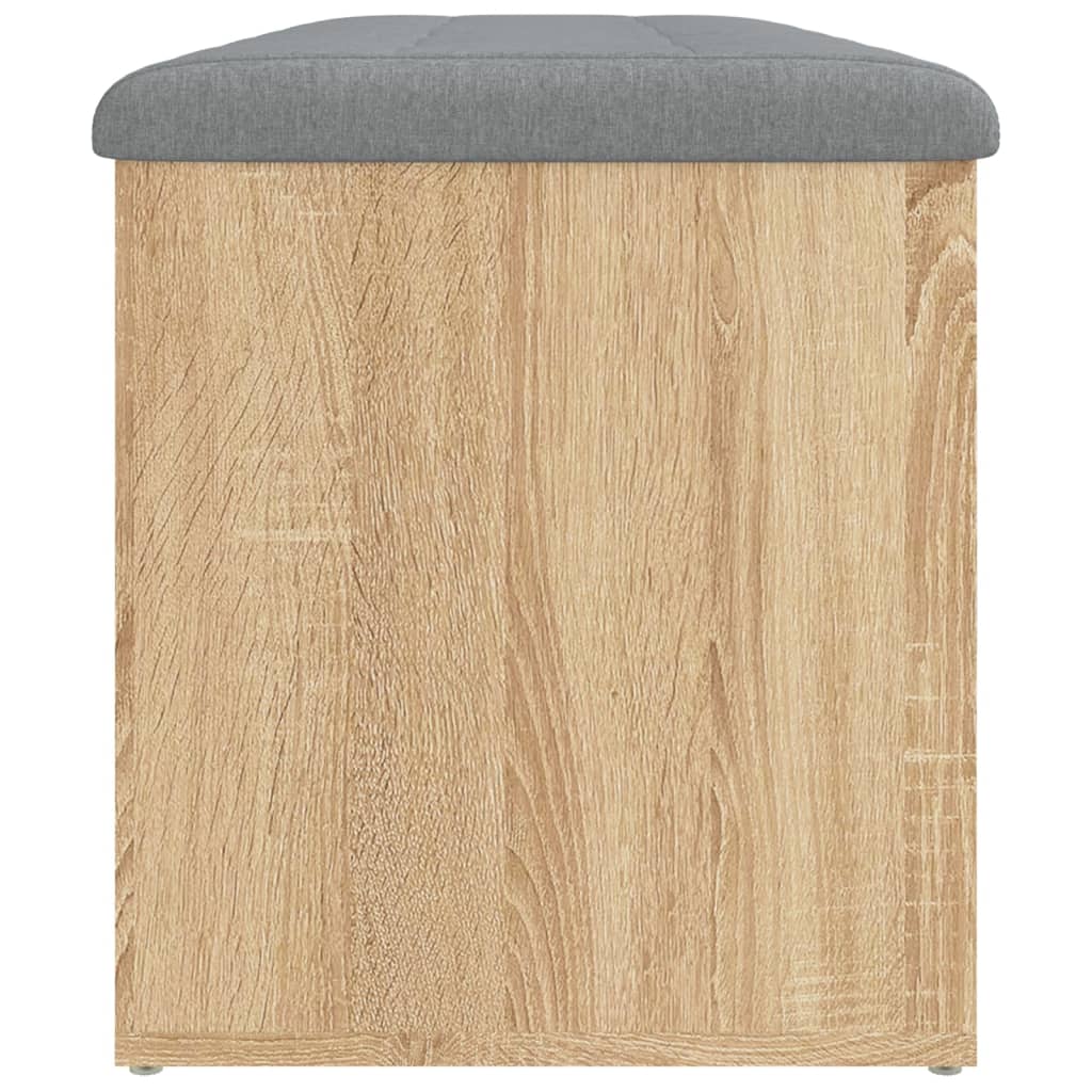 vidaXL Ławka ze schowkiem Sonoma Oak 102x42x45 cm Drewno konstrukcyjne