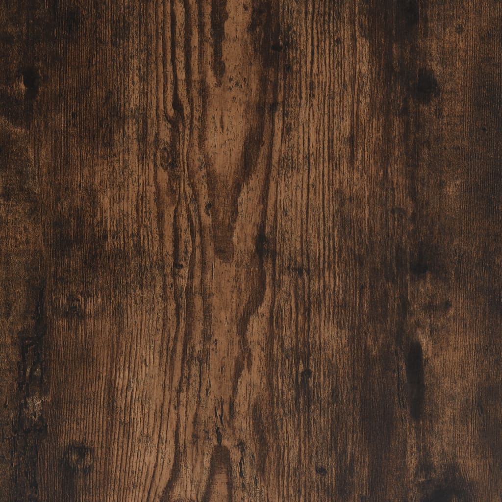 vidaXL Ławka ze schowkiem, przydymiony dąb, 102x42x46 cm