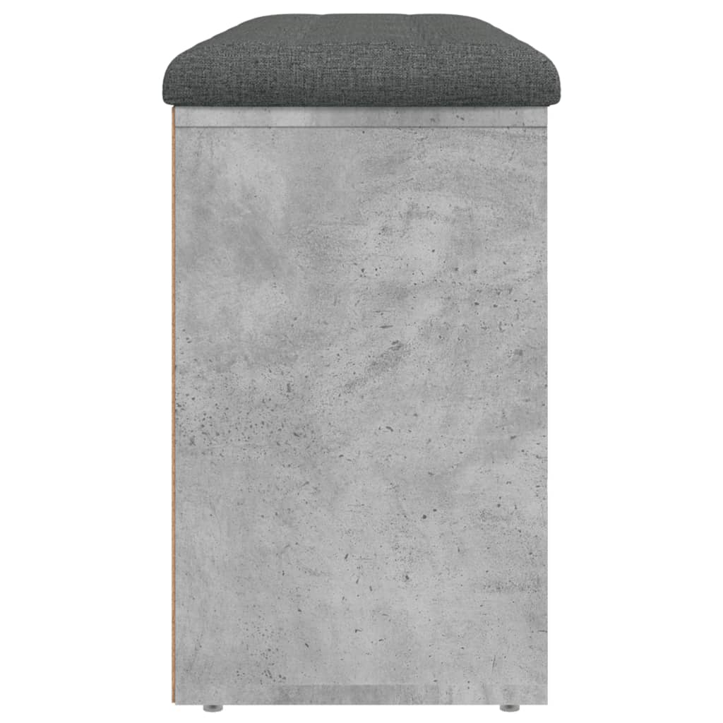 vidaXL Ławka na buty, szarość betonu, 102x32x50 cm
