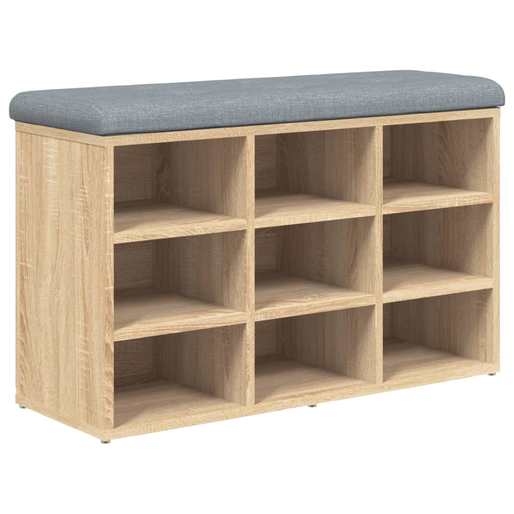 vidaXL Ławka na buty Sonoma Oak 82x32x50 cm Drewno konstrukcyjne