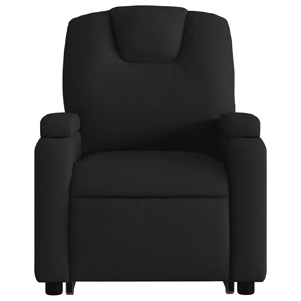 vidaXL Podnoszony fotel masujący, elektryczny, rozkładany, czarny