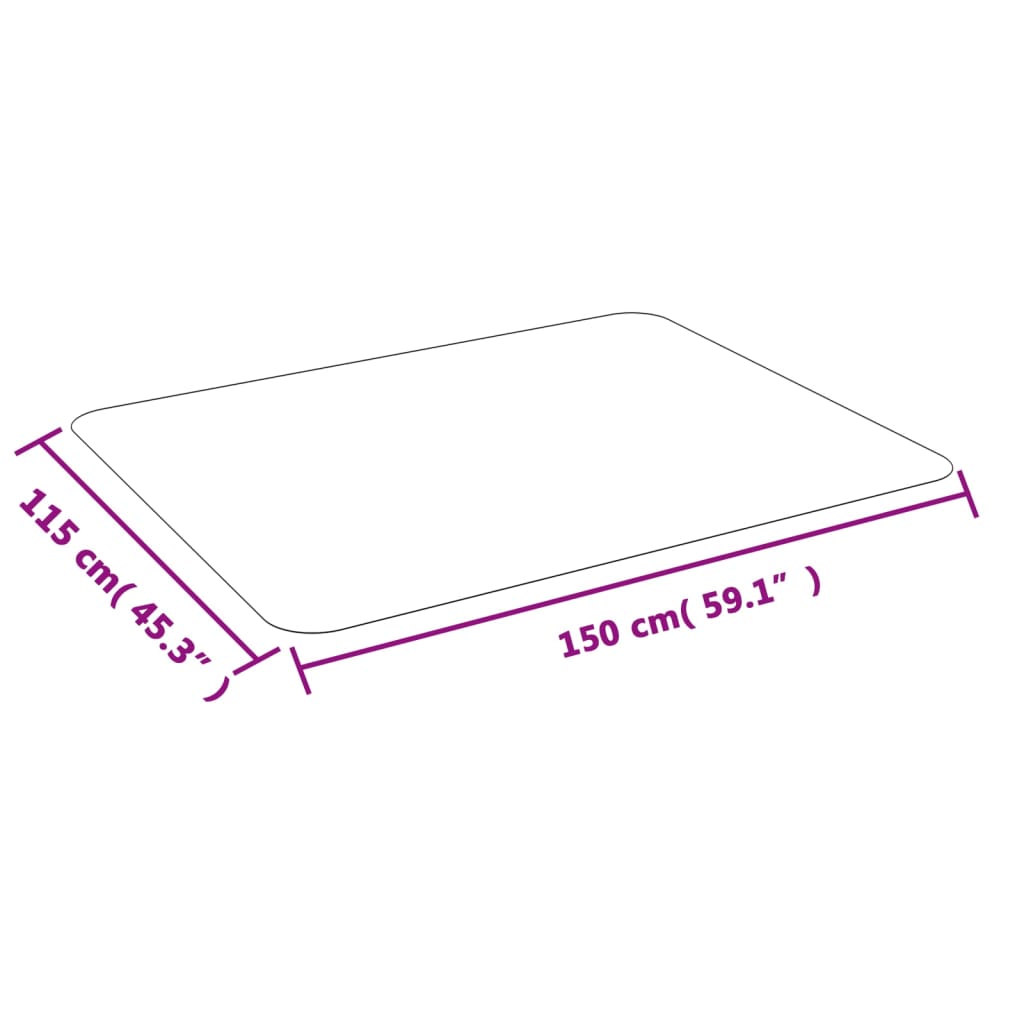 vidaXL Mata podłogowa, na panele i wykładziny, 150x115 cm, PVC