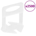 vidaXL Klipsy do poziomowania płytek, 2500 szt., 1,5 mm