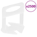 vidaXL Klipsy do poziomowania płytek, 2500 szt., 3 mm
