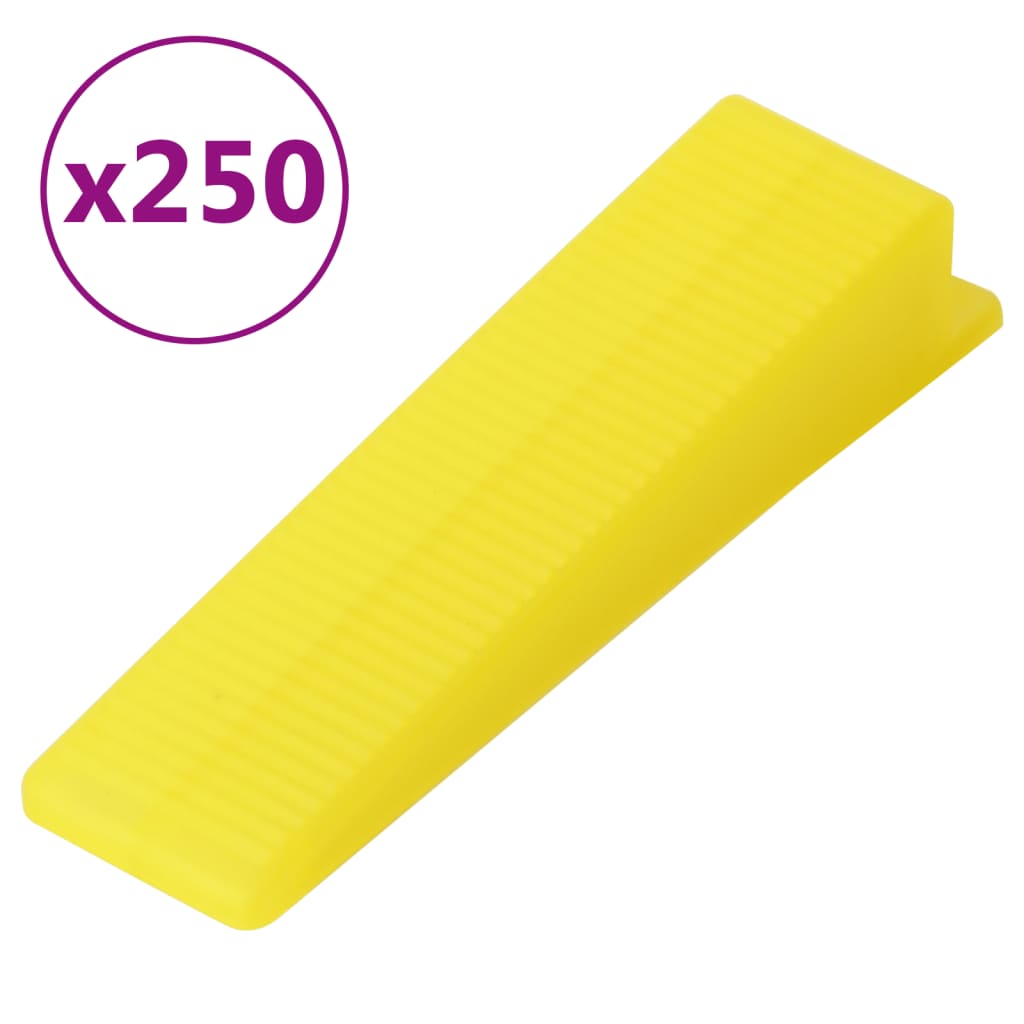 vidaXL System poziomowania płytek, 250 klinów, 500 klipsów, 1,5 mm