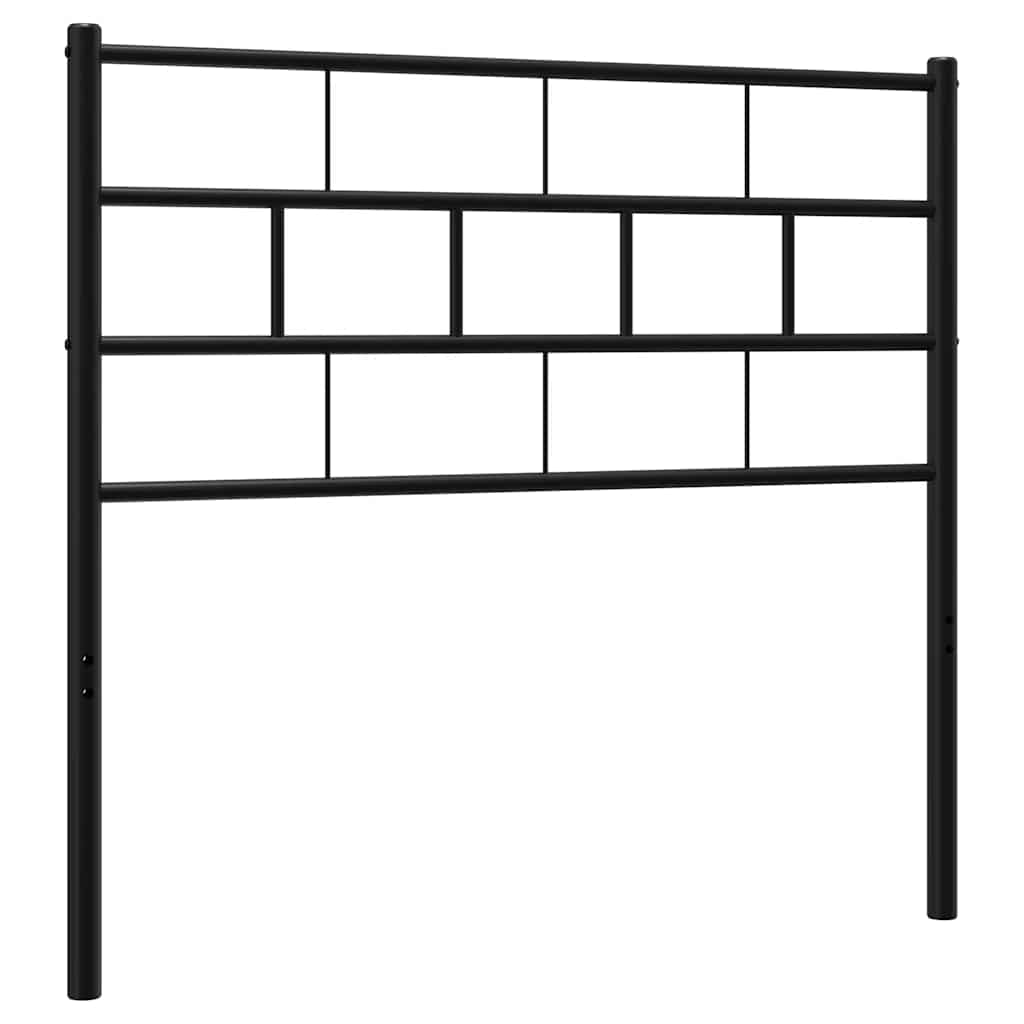 vidaXL Metalowe wymienne wezgłowie, czarne, 100 cm