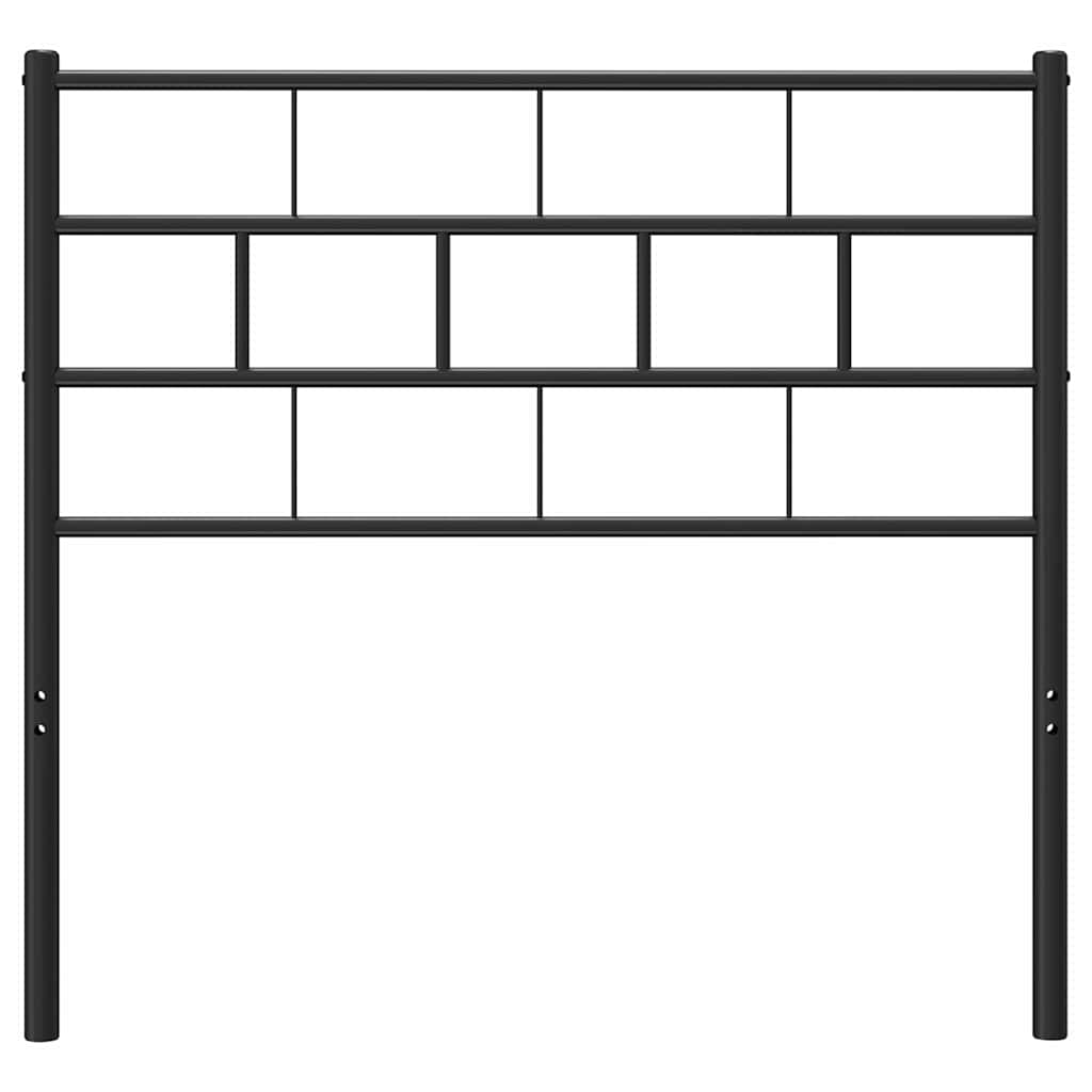 vidaXL Metalowe wymienne wezgłowie, czarne, 100 cm