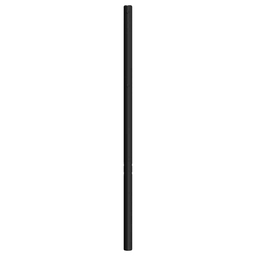 vidaXL Metalowe wymienne wezgłowie, czarne, 160 cm