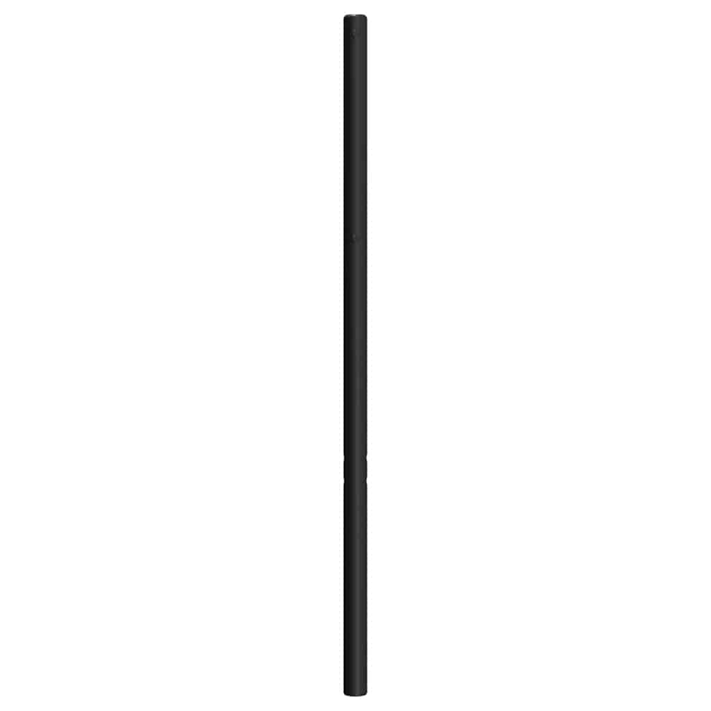 vidaXL Metalowe wymienne wezgłowie, czarne, 193 cm