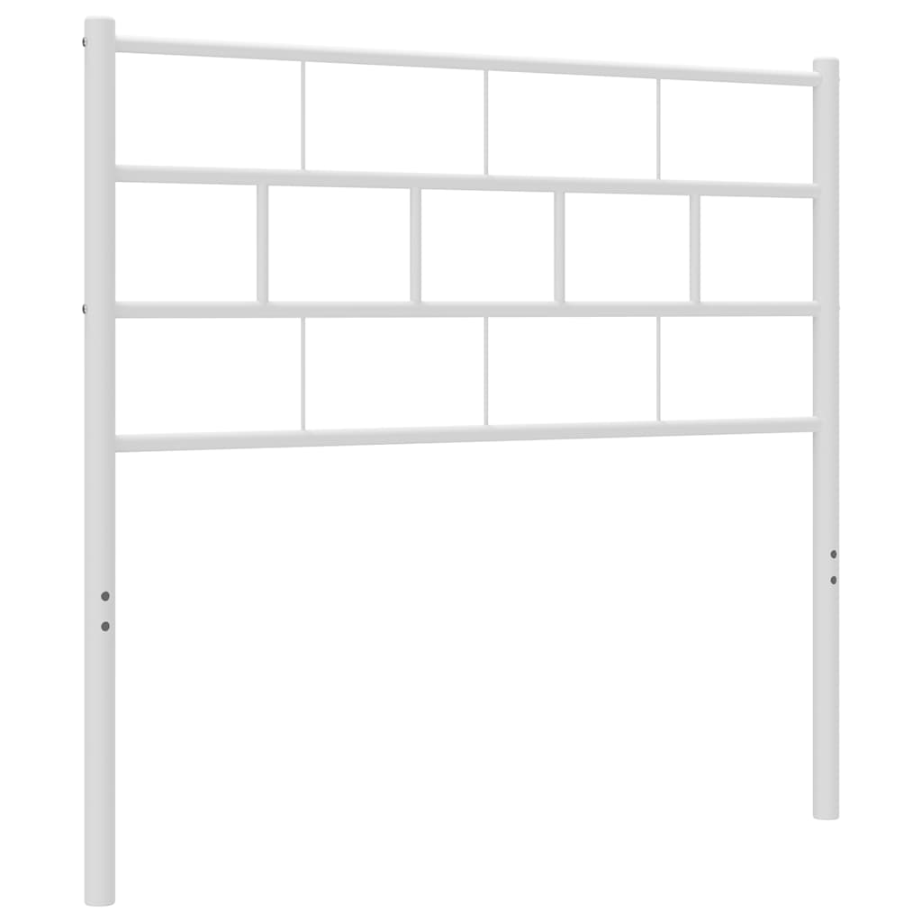 vidaXL Metalowe wymienne wezgłowie, białe, 75 cm