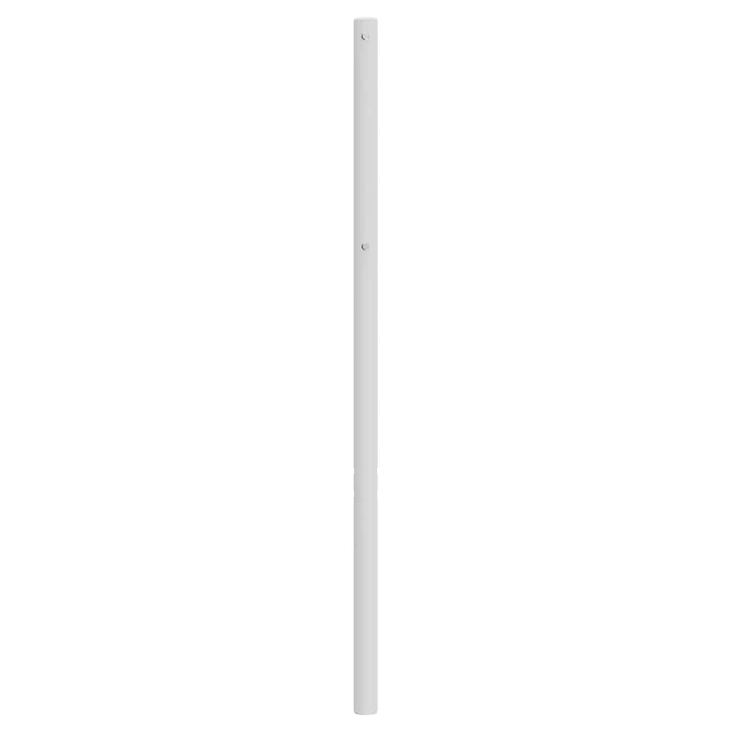 vidaXL Metalowe wymienne wezgłowie, białe, 80 cm