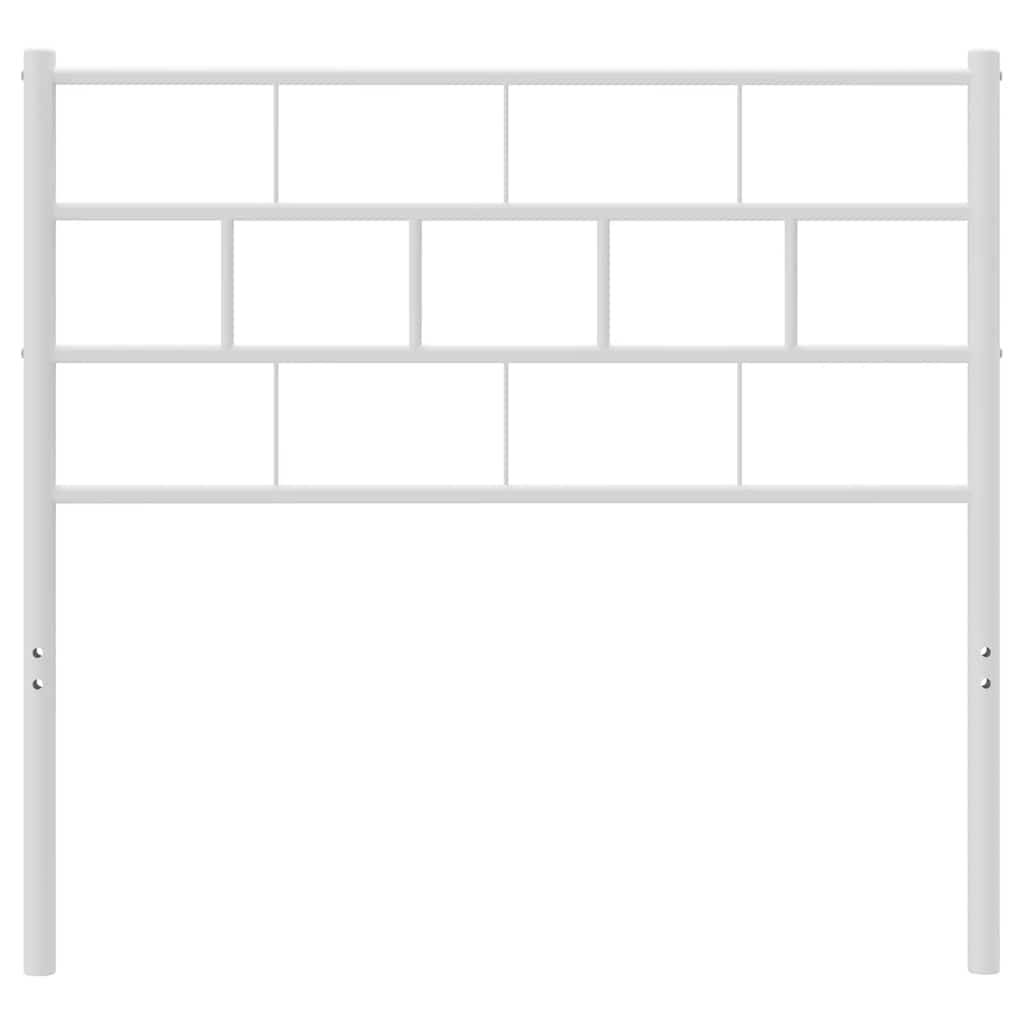 vidaXL Metalowe wymienne wezgłowie, białe, 107 cm