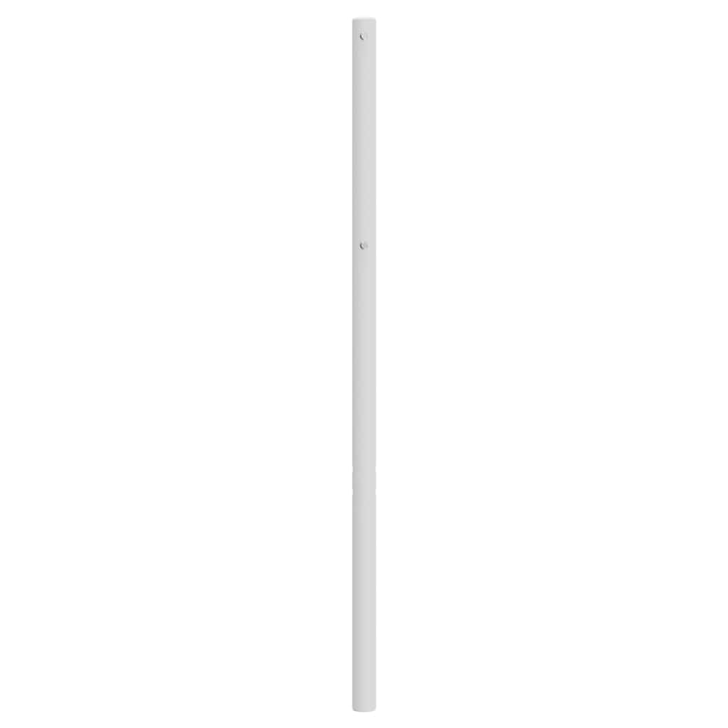 vidaXL Metalowe wymienne wezgłowie, białe, 107 cm