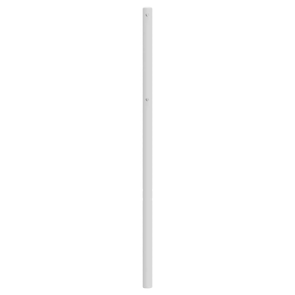 vidaXL Metalowe wymienne wezgłowie, białe, 135 cm