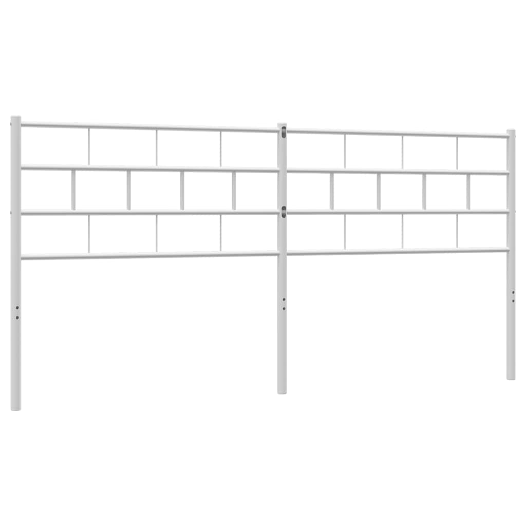 vidaXL Metalowe wymienne wezgłowie, białe, 180 cm