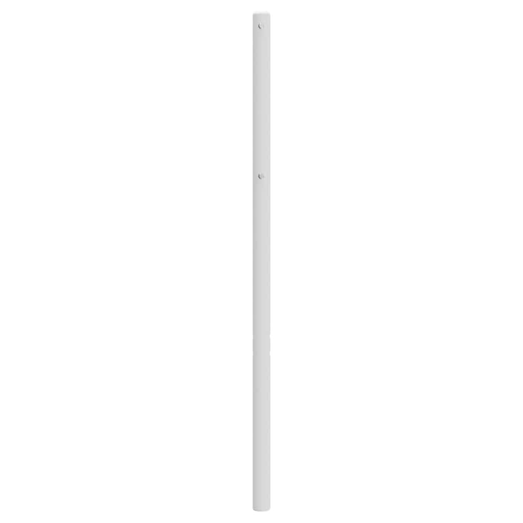 vidaXL Metalowe wymienne wezgłowie, białe, 193 cm