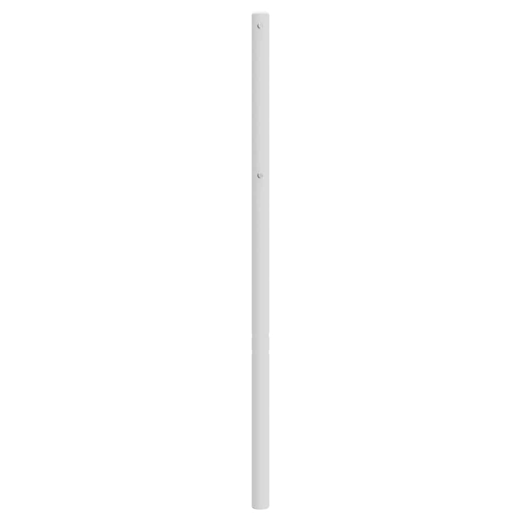 vidaXL Metalowe wymienne wezgłowie, białe, 200 cm