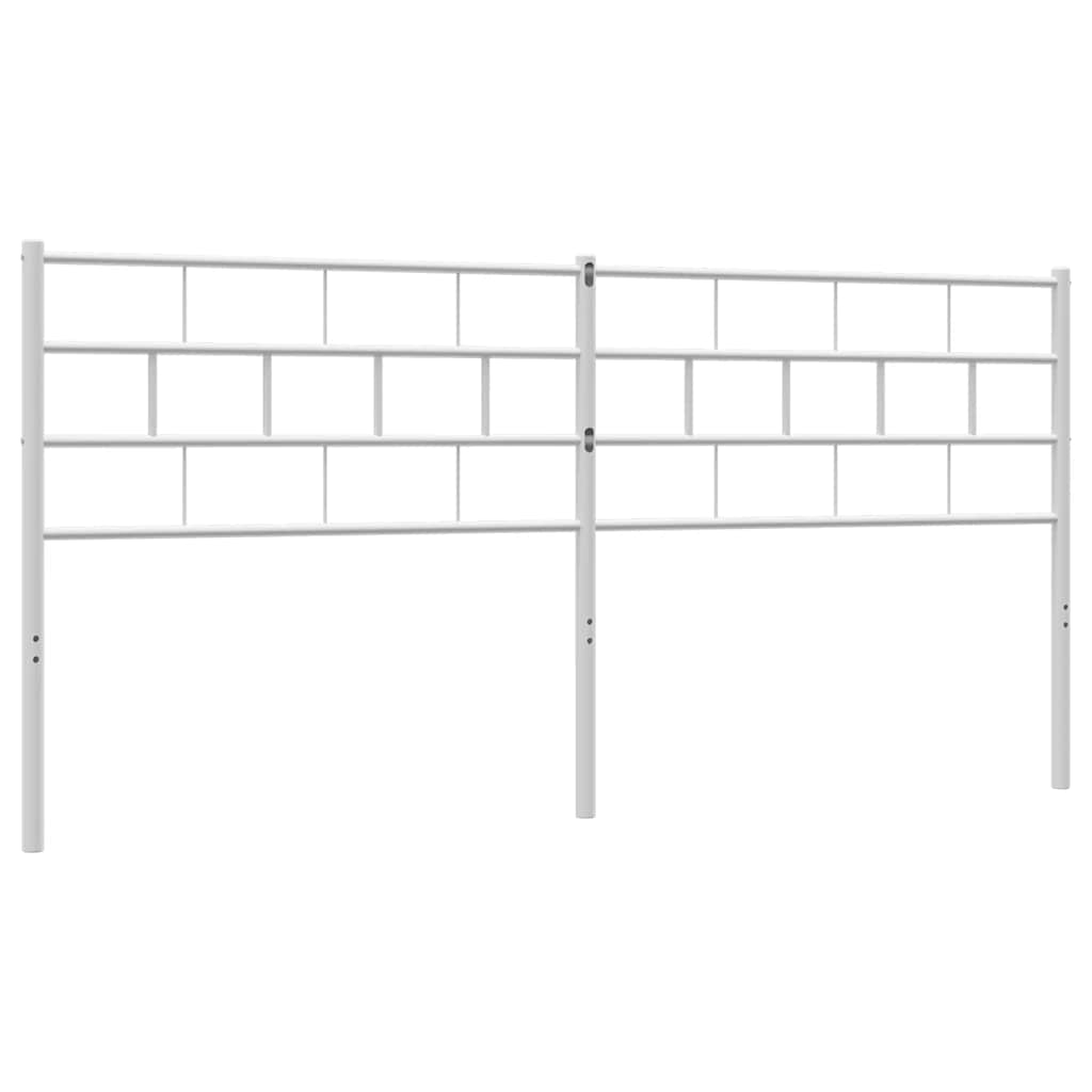 vidaXL Metalowe wymienne wezgłowie, białe, 200 cm