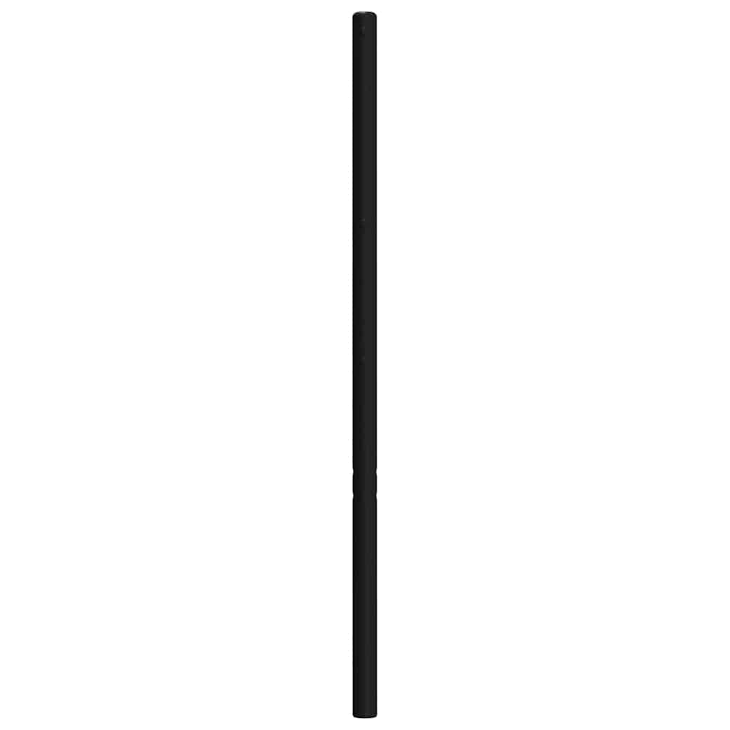 vidaXL Metalowe wymienne wezgłowie, czarne, 75 cm