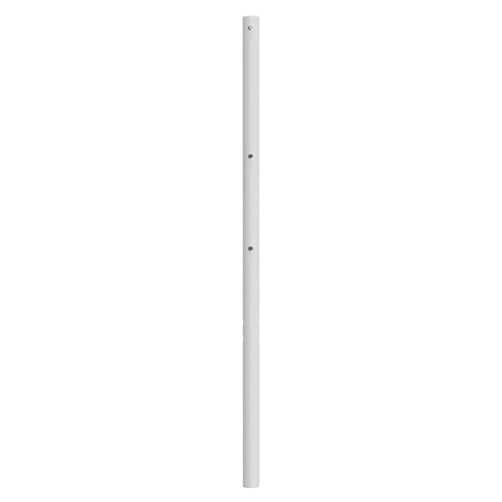 vidaXL Metalowe wymienne wezgłowie, białe, 75 cm