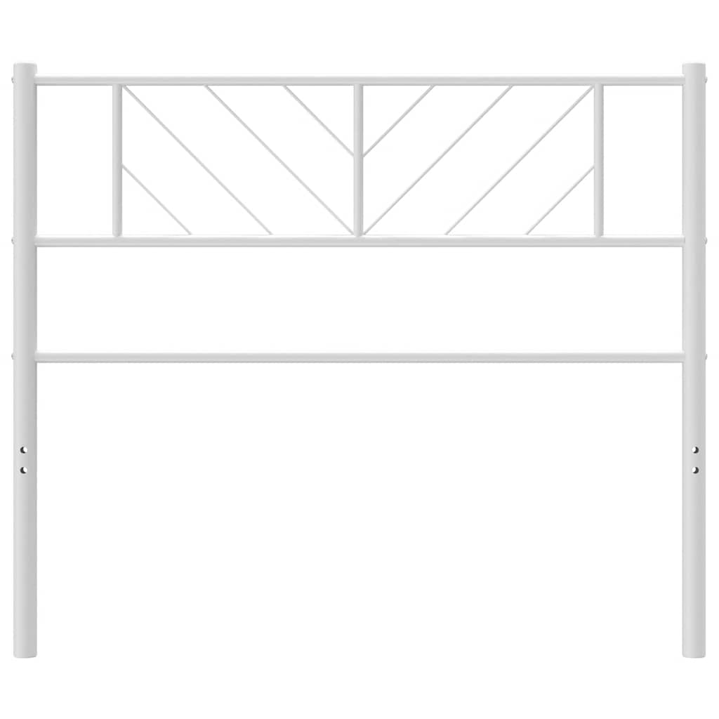 vidaXL Metalowe wymienne wezgłowie, białe, 90 cm