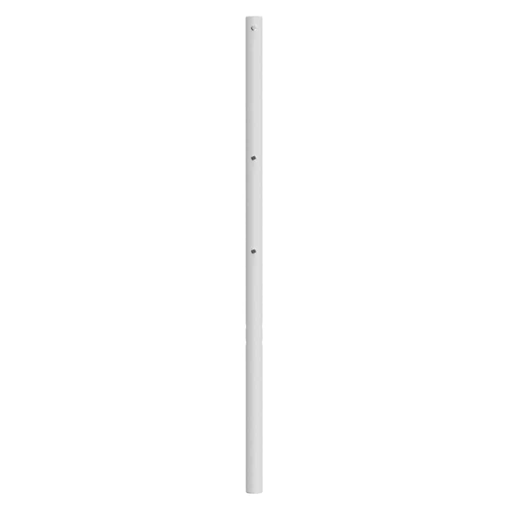 vidaXL Metalowe wymienne wezgłowie, białe, 90 cm