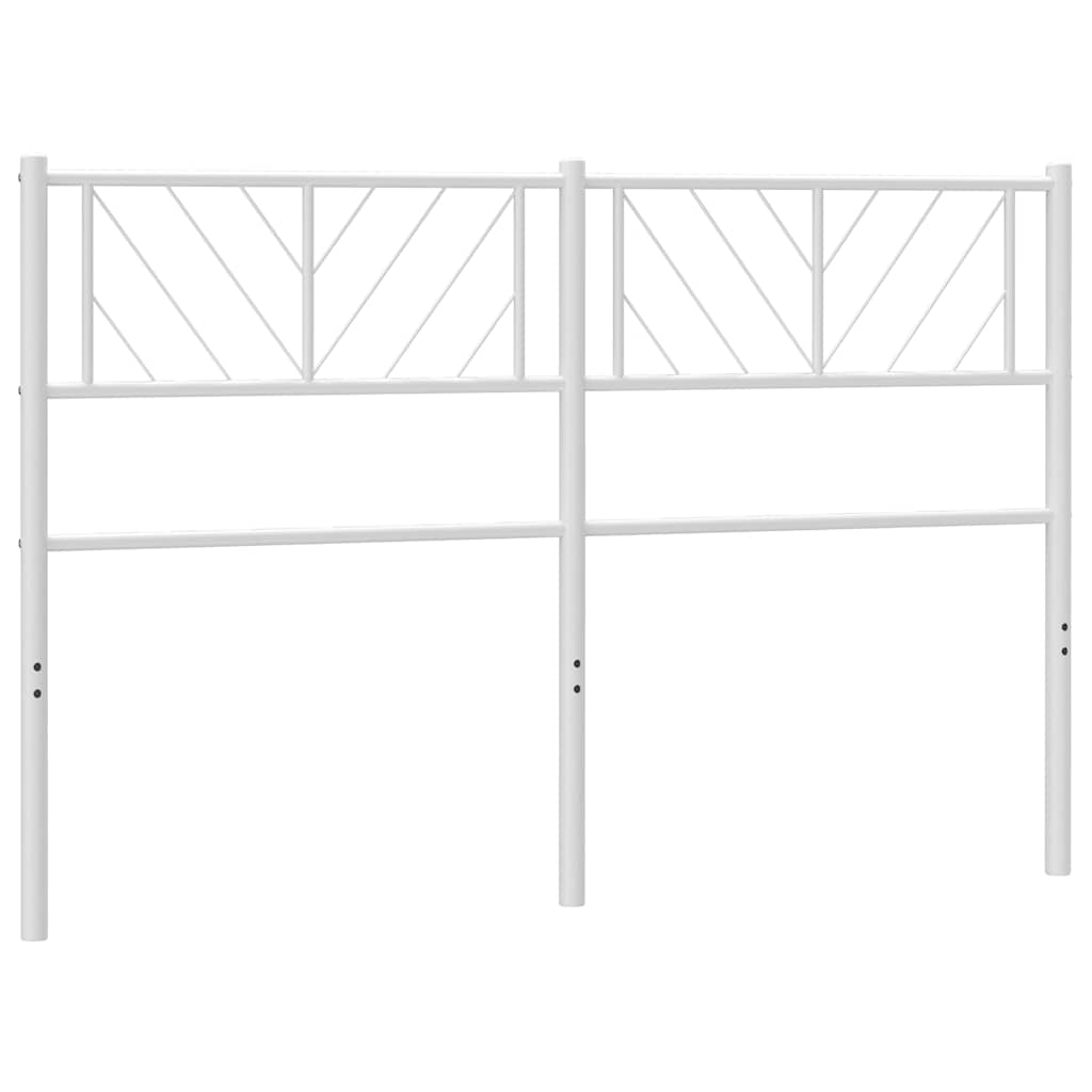 vidaXL Metalowe wymienne wezgłowie, białe, 120 cm