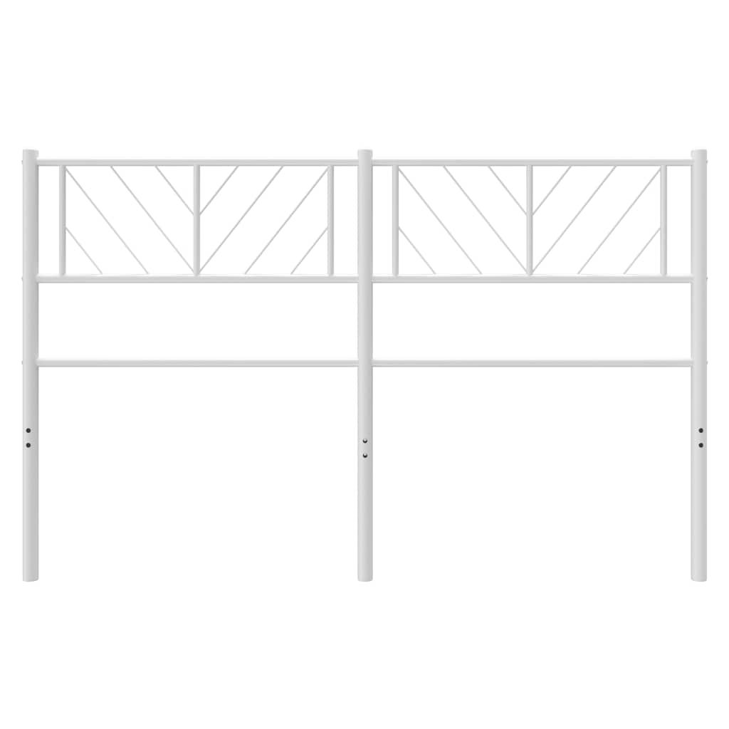 vidaXL Metalowe wymienne wezgłowie, białe, 120 cm