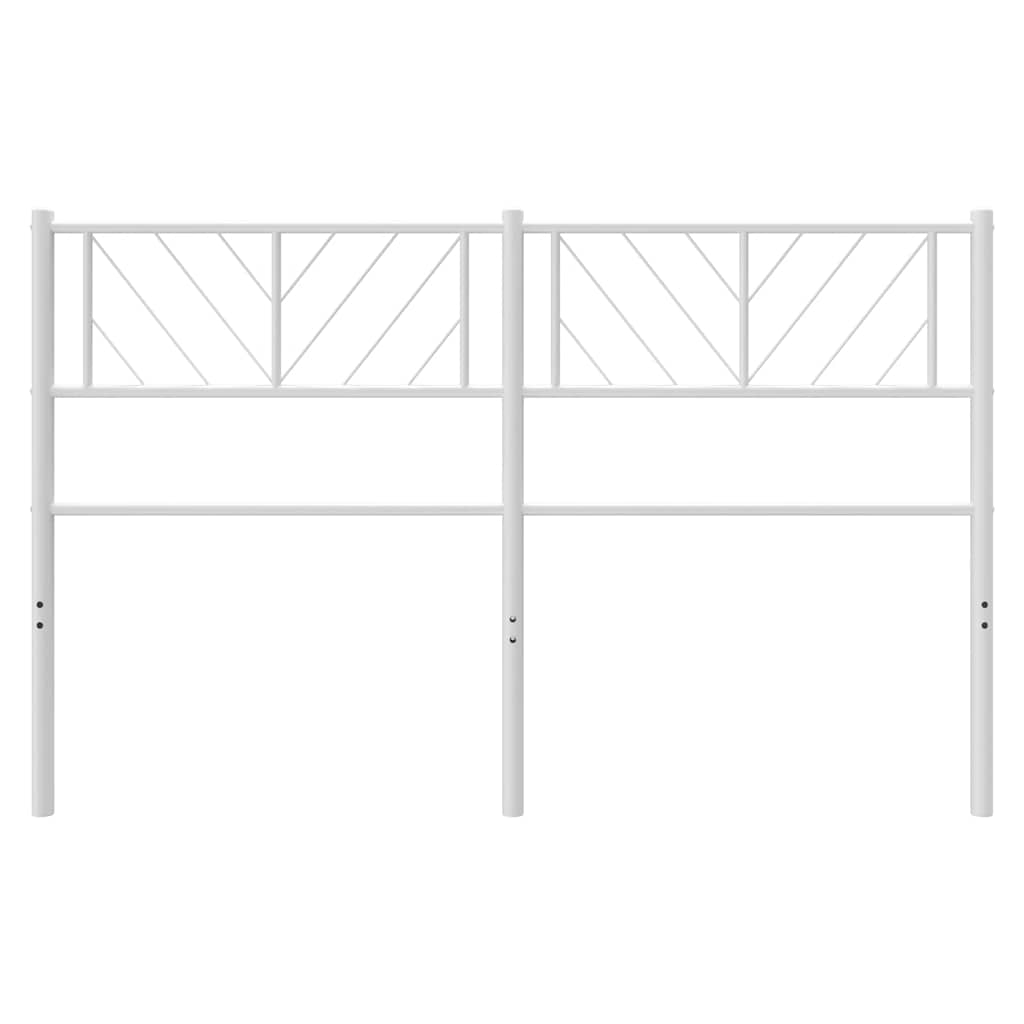 vidaXL Metalowe wymienne wezgłowie, białe, 135 cm