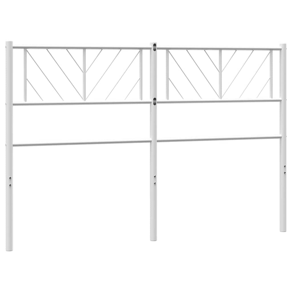 vidaXL Metalowe wymienne wezgłowie, białe, 135 cm