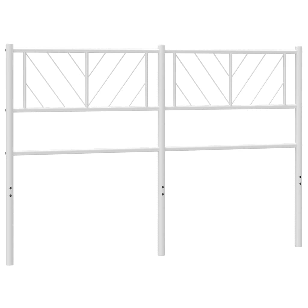 vidaXL Metalowe wymienne wezgłowie, białe, 150 cm