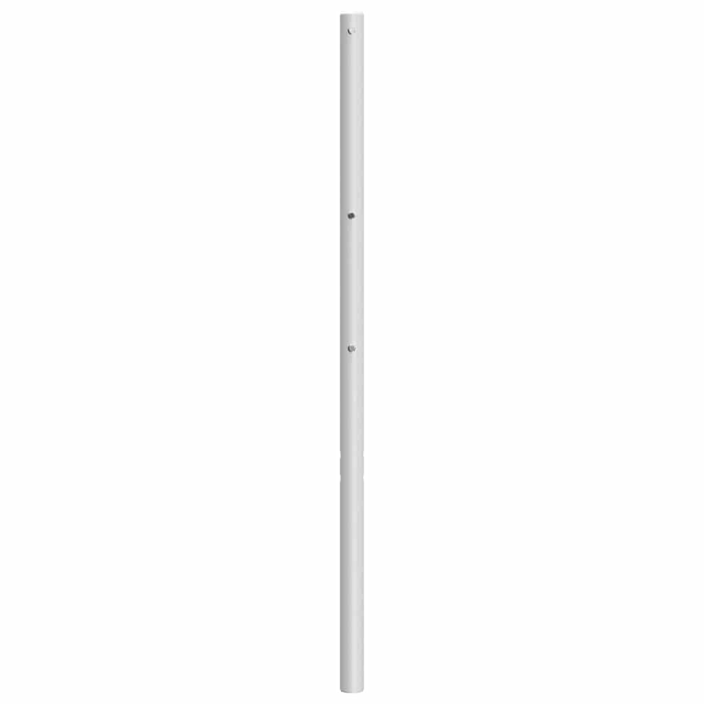 vidaXL Metalowe wymienne wezgłowie, białe, 200 cm