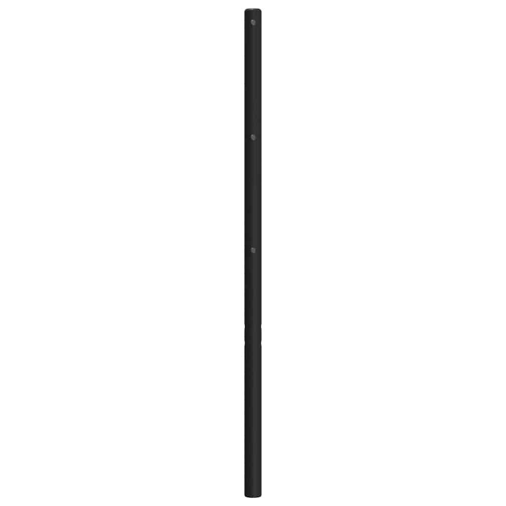 vidaXL Metalowe wymienne wezgłowie, czarne, 90 cm
