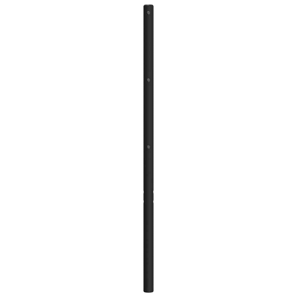 vidaXL Metalowe wymienne wezgłowie, czarne, 150 cm